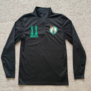 NBA Celtics Kyrie Irving Black 1/4 Zip Sweatshirt Mens Size S Casual Athleisure